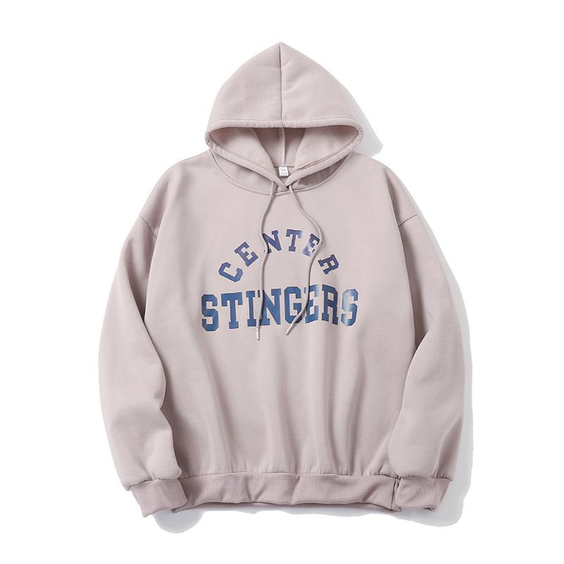 Zuolunouba Winter Thick Section Women's Clothing Print Letter Harajuku Women Hoody Sweatshirt Fashion Long Sleeve Lady Pullover