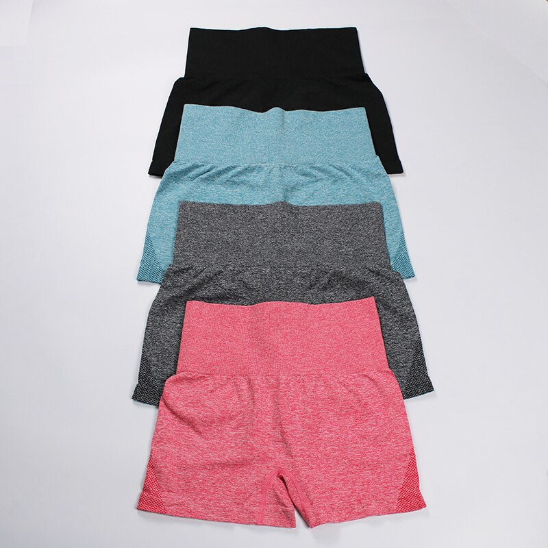 LANTECH Women Yoga Shorts Sports Running Sportswear Fitness Seamless Workout Athletic Exercise Gym Compression High Waist Shorts