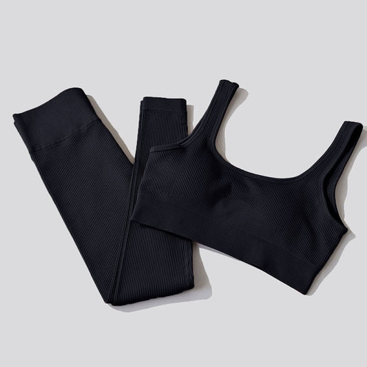 Seamless Yoga Set Gym Clothing Women Leggings Sports Bra Fitness Women Outfit Sport Suit 2Pcs Workout Clothes Women Tracksuit