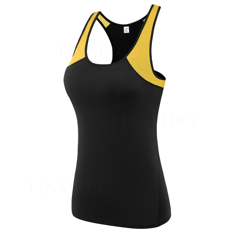 New Women&#39;s Sports Vest Professional Quick-drying Fitness Tank Top Active Workout Yoga Clothes T-shirt Running Gym Jogging Vest