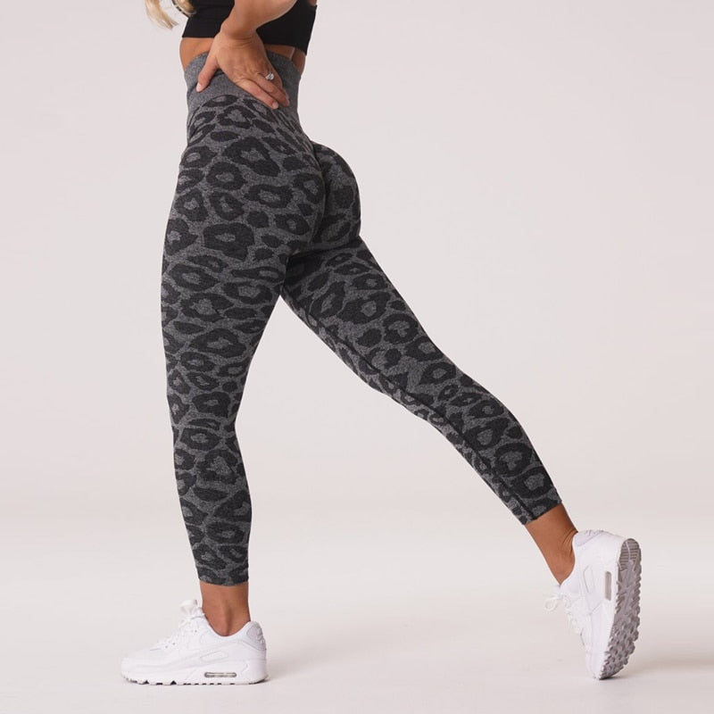 New Leopard seamless leggings for women fitness yoga pants high waist gym tights workout leggings thick fabric sports tights