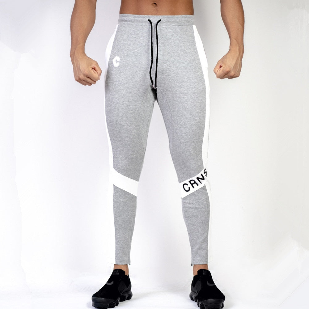 Casual Skinny Pants Men Joggers Sweatpants Gym Fitness Workout Track pants Autumn Male Running Sports Cotton Trousers Sportswear