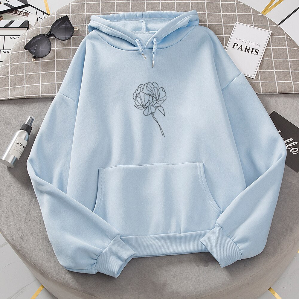 Plus Velvet Sweatshirts Women White Women&#39;s Gown with A Hood Hoodies Ladies Long Sleeve Casual Hooded Oversized Pullovers Tops