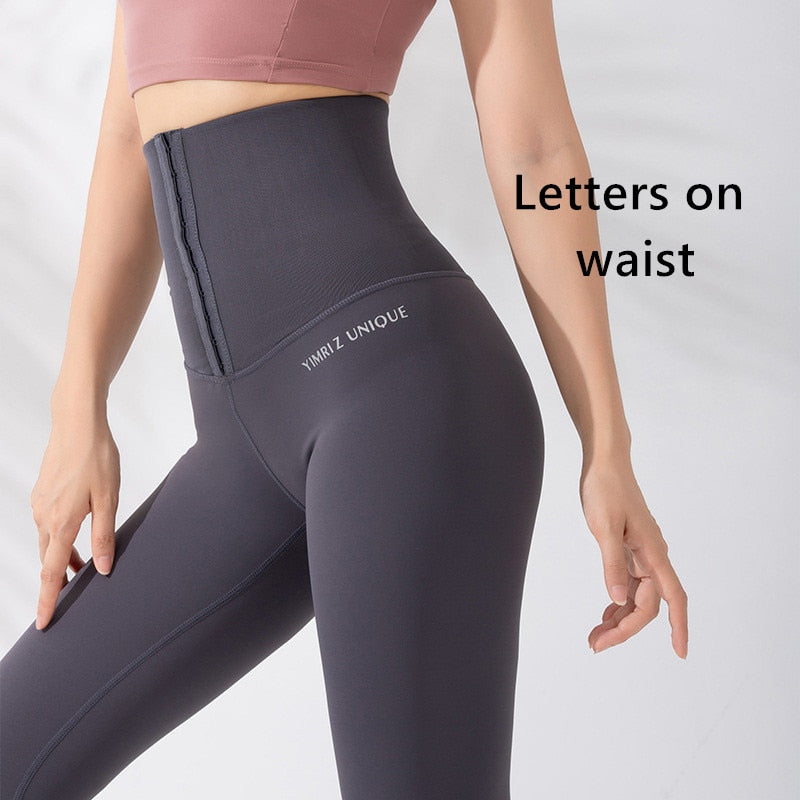 High Waisted Shrink Abdomen Yoga Pants Workout Sport Leggings Women For Fitness Women&#39;S Pants Running Training Tights Activewear