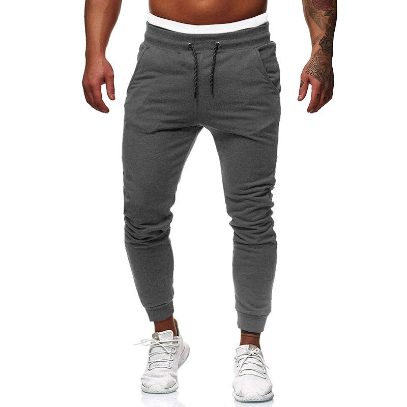 Men's Fitness Training Large Size Sports Warm Pants Jogger Men's Fashion Casual Feet Sports Pants Weight Loss Bottoms Sportswear