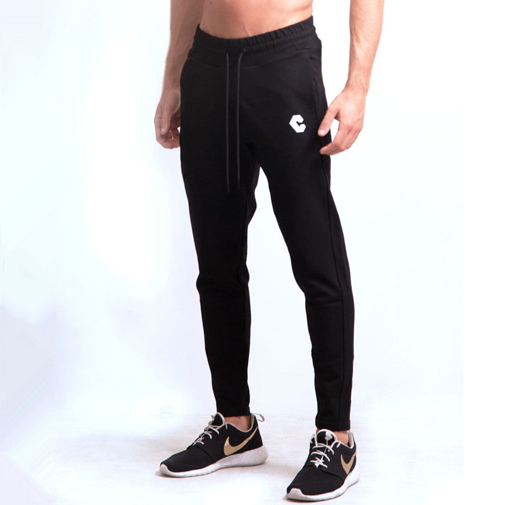 Casual Skinny Pants Men Joggers Sweatpants Gym Fitness Workout Track pants Autumn Male Running Sports Cotton Trousers Sportswear