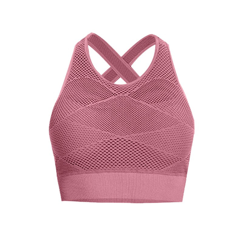 2021 New Women&#39;s High Impact Beautiful Back Bra Seamless Breathable Sports Yoga Running Fitness Underwear Female Sport Bras