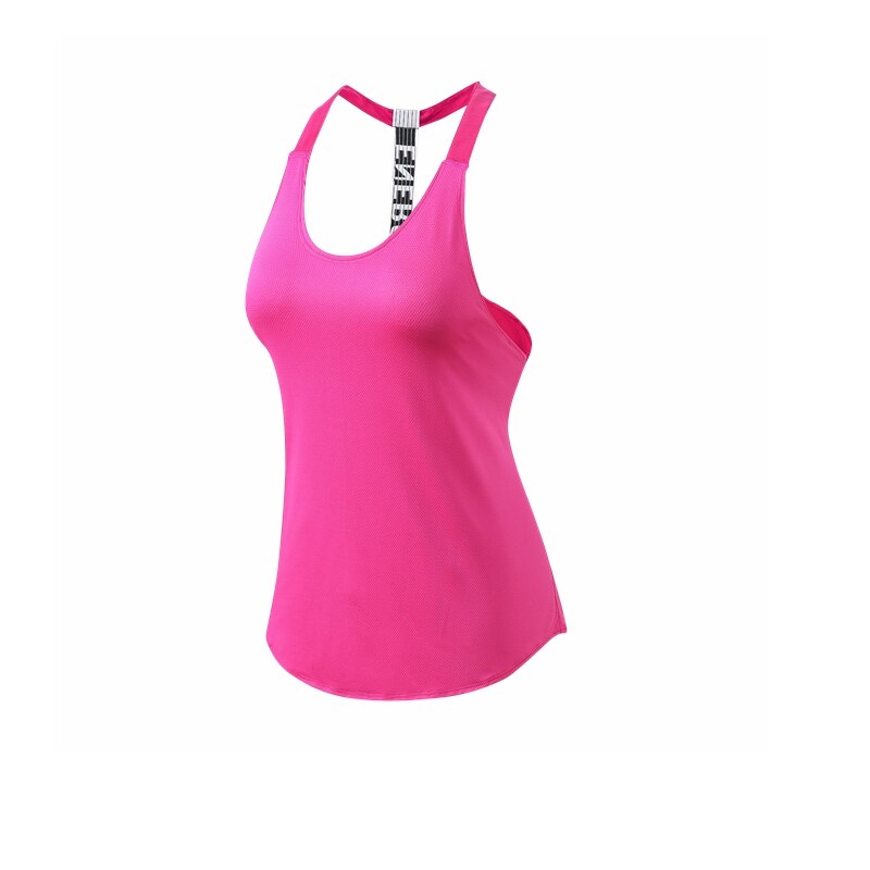 Women Yoga Shirts T-Backless Loose Sleeveless Sports Shirts Fitness Workout Crop Tops Shirt Vest Quick Drying Female Sportswear