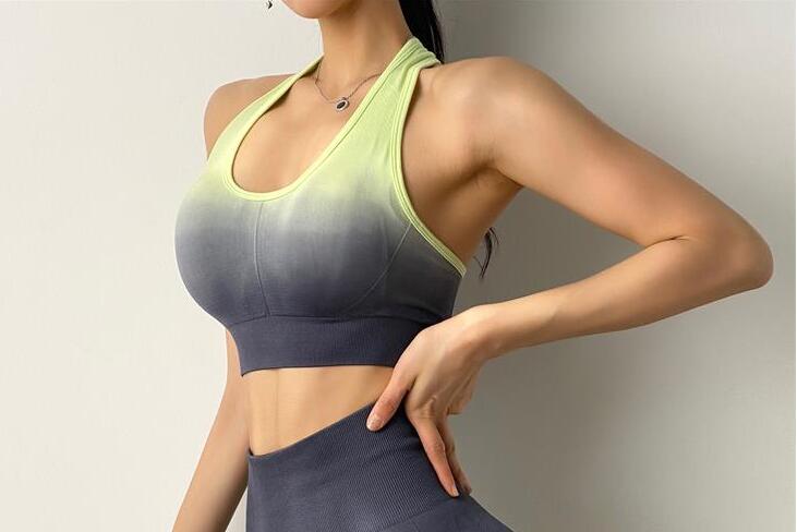 Seamless Yoga Sports Bra Sexy Letter Yoga Crop Top Women Push Up Underwear Shockproof Fitness Vest Girls Gym Shirt Sport Pants