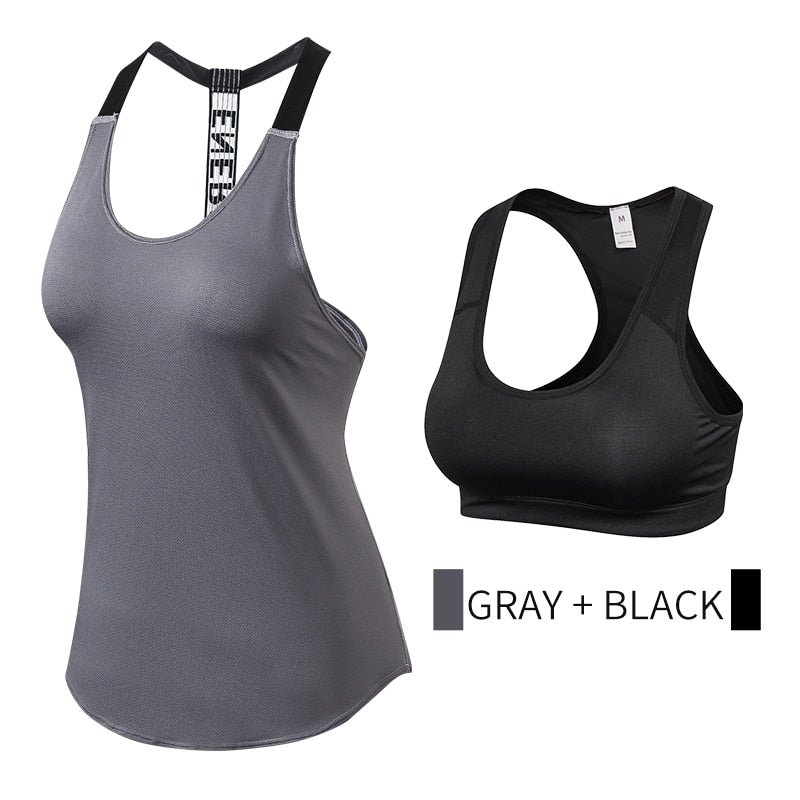 Yuerlian Quality 15% spandex Fitness Sports Yoga Shirt Quickly Dry Sleeveless Running Vest Workout Crop Top Female T-shirt