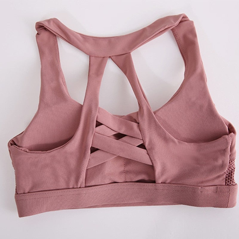 Push Up Sports Bra Padded Sports Top Fitness Women Yoga Bra Gym Brassiere Sport Femme Running Workout Sports Wear For Women Gym