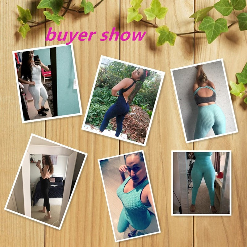 New Fitness Women Yoga Set Gym Running Sports Suit Black Backless Bandage Jumpsuit Sleeveless Gym Clothing Dance Workout Clothes