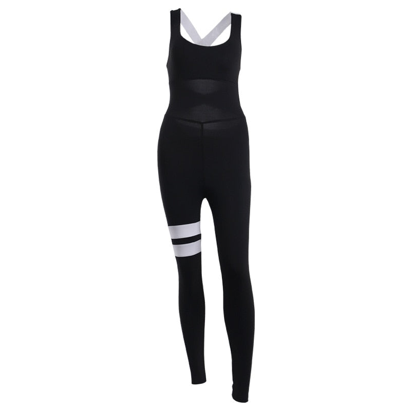 Yoga Jumpsuit Romper Women One Piece Sports Pants Sexy Backless Sport Tracksuit Mujer Fitness Workout Clothes Running Gym Set