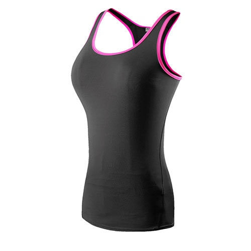 Yuerlian Quality 15% spandex Fitness Sports Yoga Shirt Quickly Dry Sleeveless Running Vest Workout Crop Top Female T-shirt