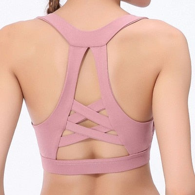 Push Up Sports Bra Padded Sports Top Fitness Women Yoga Bra Gym Brassiere Sport Femme Running Workout Sports Wear For Women Gym