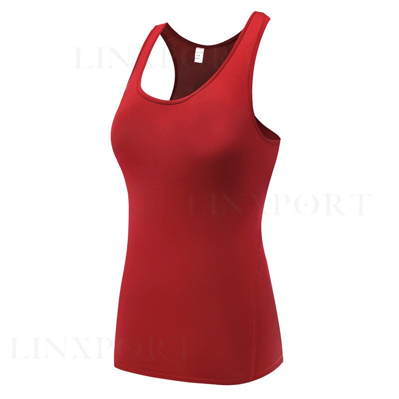 New Women&#39;s Sports Vest Professional Quick-drying Fitness Tank Top Active Workout Yoga Clothes T-shirt Running Gym Jogging Vest