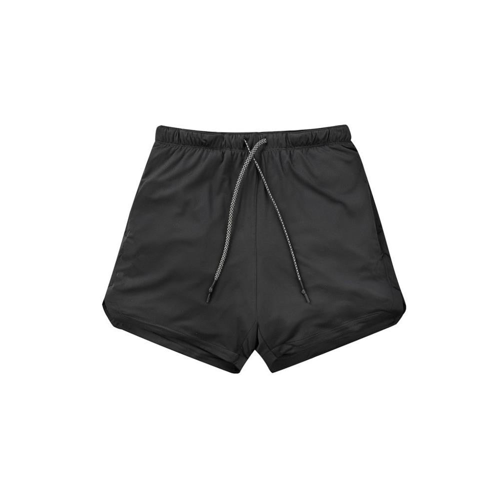 2022 Summer Running Shorts Men 2 in 1 Sports Jogging Fitness Shorts Training Quick Dry Mens Gym Men Shorts Sport gym Short Pants