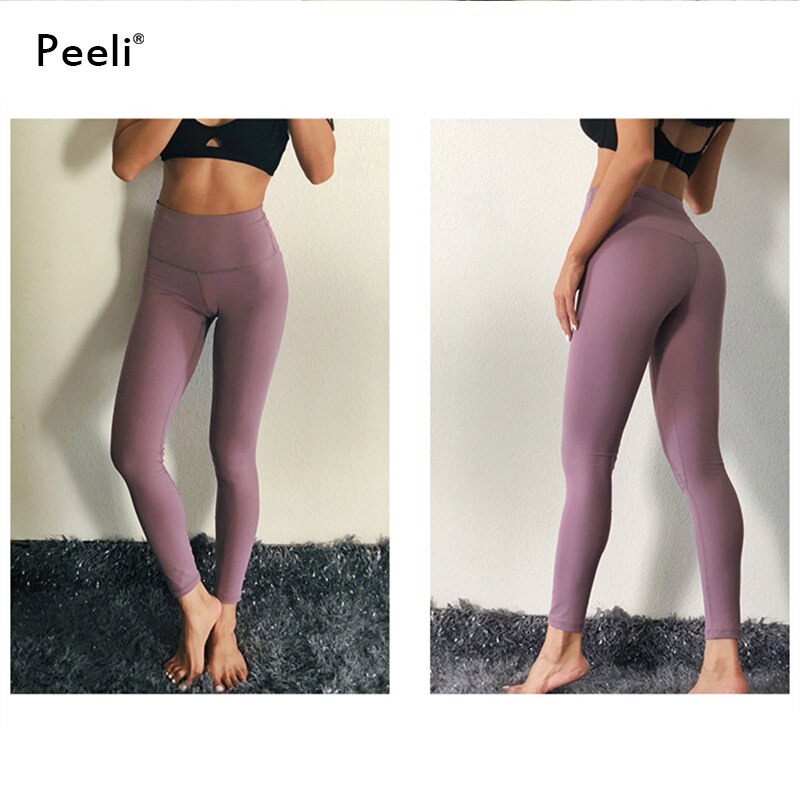 Peeli Women Energy Seamless Leggings High Waist Legency Fitness Sports Leggings Tummy Control Yoga Pants Gym Leggings Sportswear