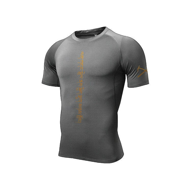 Men Tshirt Compression Fitness Tights Running Shirt Gym Blouse Yoga Sport Wear Exercise Muscle Sport Man&#39;s T-Shirt