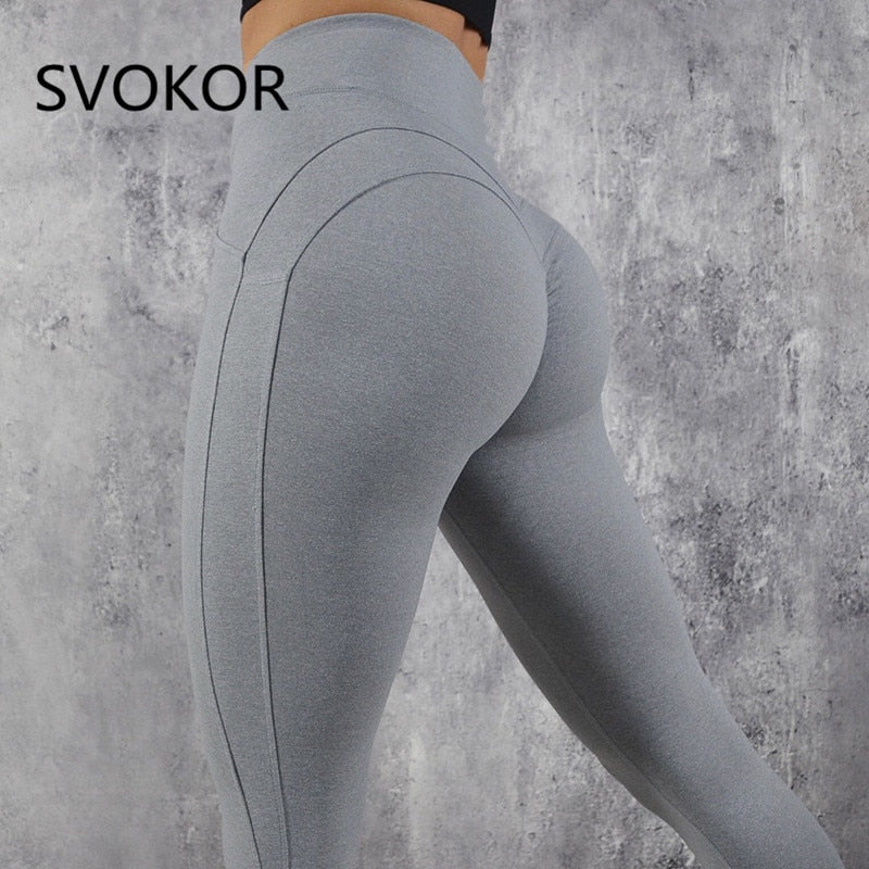 SVOKOR Women Leggings Push Up Fitness Leggings Female Fashion Patchwork Leggings Mujer S-XL Black Leggings Women