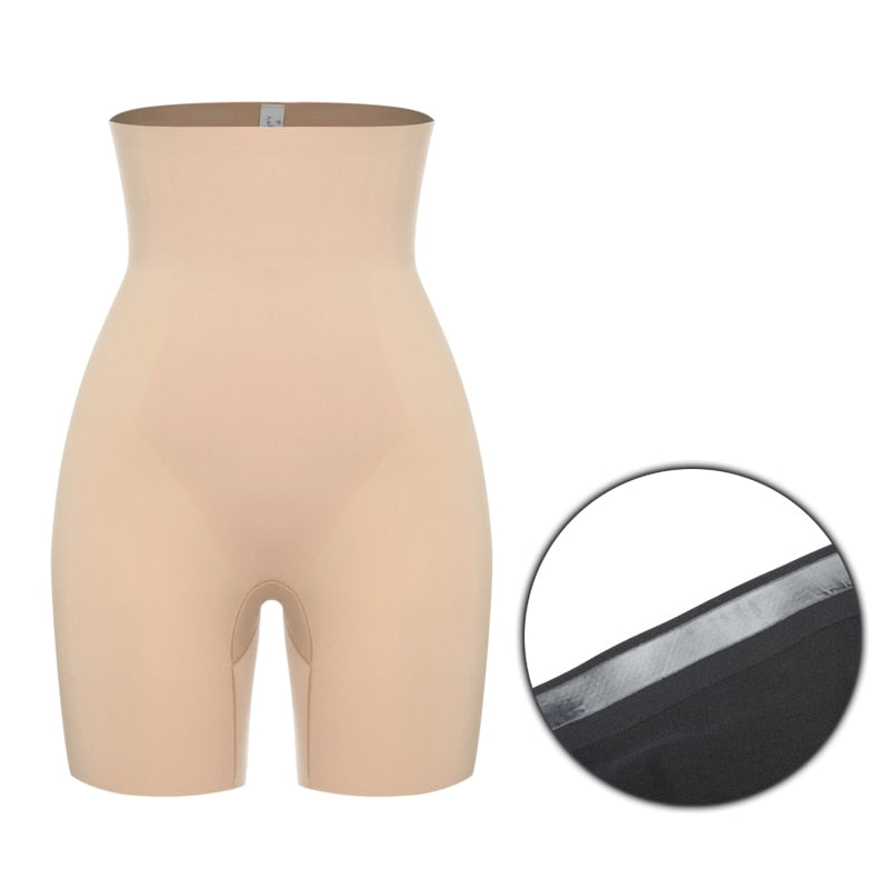 Thinstincts High Waist Shapewear Panty Shaper Women Tummy Control Slimming Underwear Shaping Briefs Butt Lifter Ice Silk Shorts