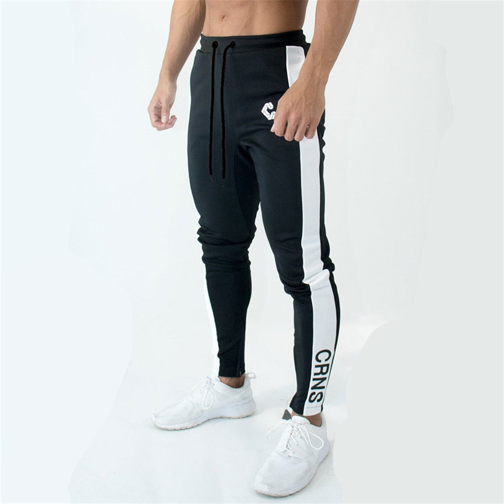 Casual Skinny Pants Men Joggers Sweatpants Gym Fitness Workout Track pants Autumn Male Running Sports Cotton Trousers Sportswear