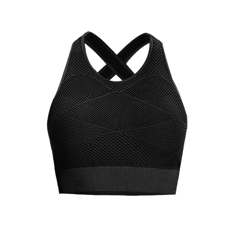 2021 New Women&#39;s High Impact Beautiful Back Bra Seamless Breathable Sports Yoga Running Fitness Underwear Female Sport Bras