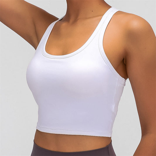 Nepoagym MOTION Women Padded Sports Bra Buttery Soft Racerback Crop Tank Top Medium Support for Workout Fitness Running Yoga