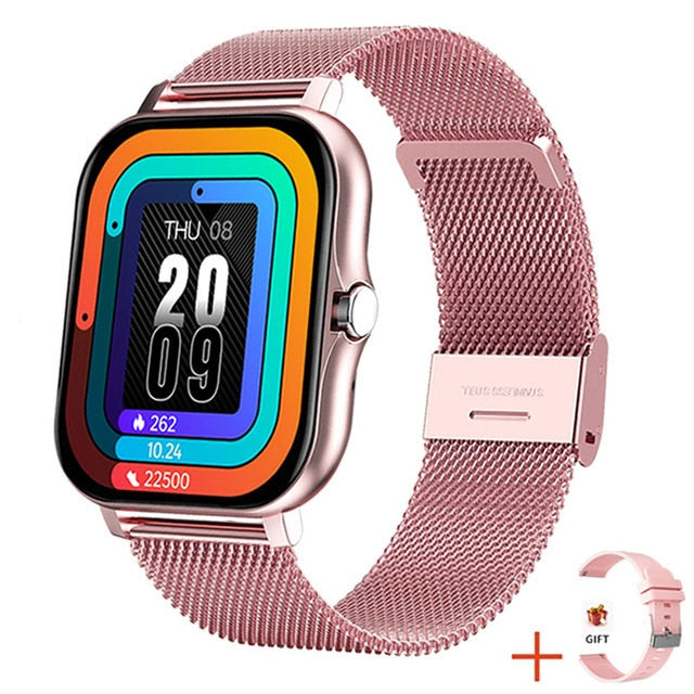 Full Touch Sport Smart Watch Men Women Heart Rate Fitness Tracker Bluetooth call Smartwatch wristwatch GTS 2 P8 plus watch+Box