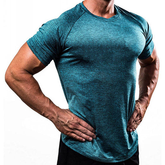 Men&#39;s Compression T-Shirt Training Sport TShirt Quick Dry Fit Fitness Shirt Men Bodybuilding Skinny Tee Tops GYM Shirt Rashgard