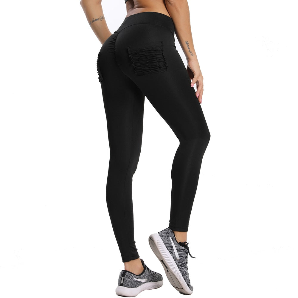 High Waist Booty Leggings Sport Women Fitness Yoga Pants Seamless Workout Gym Female Clothing Yoga Pants With Pockets For Women