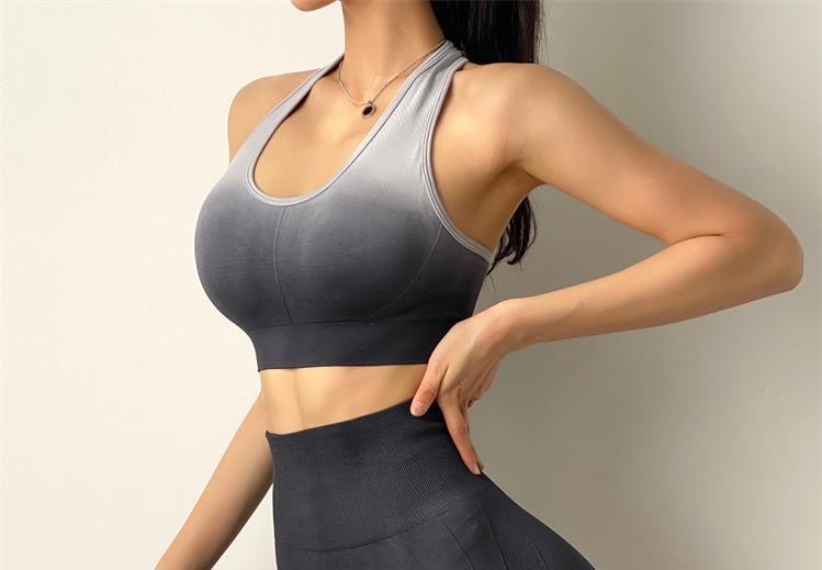 Seamless Yoga Sports Bra Sexy Letter Yoga Crop Top Women Push Up Underwear Shockproof Fitness Vest Girls Gym Shirt Sport Pants