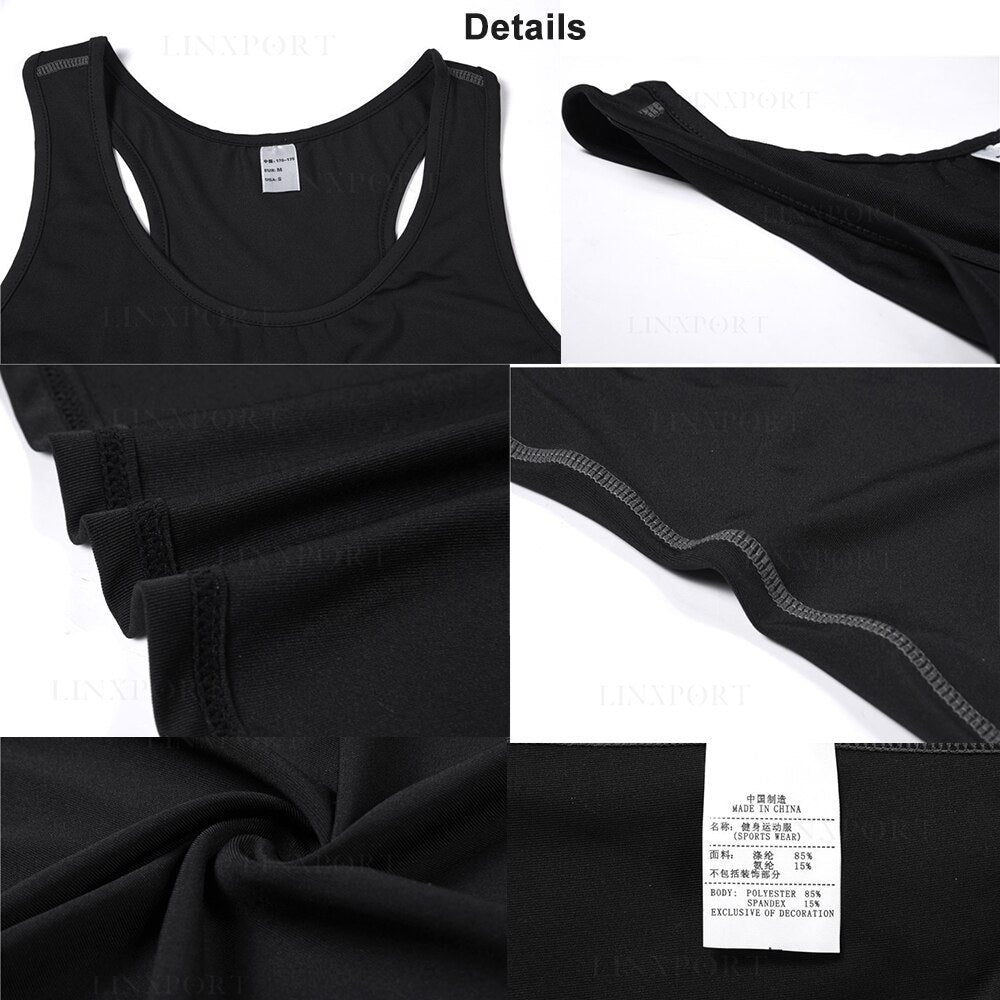 New Women&#39;s Sports Vest Professional Quick-drying Fitness Tank Top Active Workout Yoga Clothes T-shirt Running Gym Jogging Vest